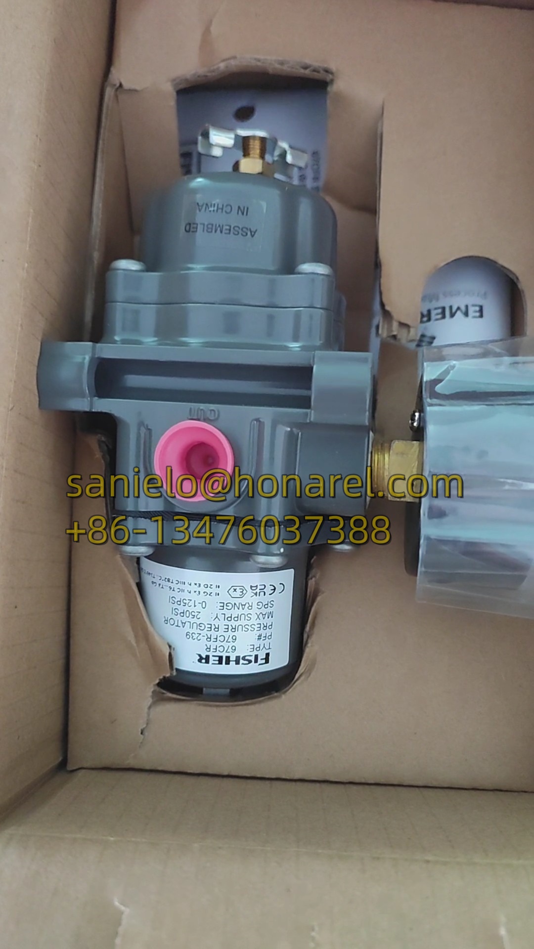 FISHER 67CFR-237 | New Type: 67CF-1663-38512 | 250psi & 0-60psi Filter Regul